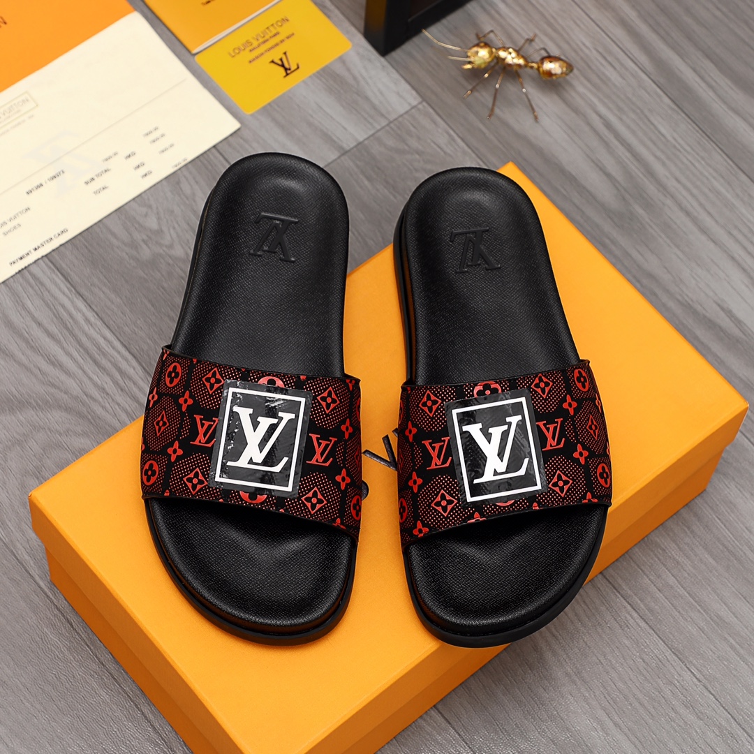 Louis Vuitton Monogram Slippers - DesignerGu