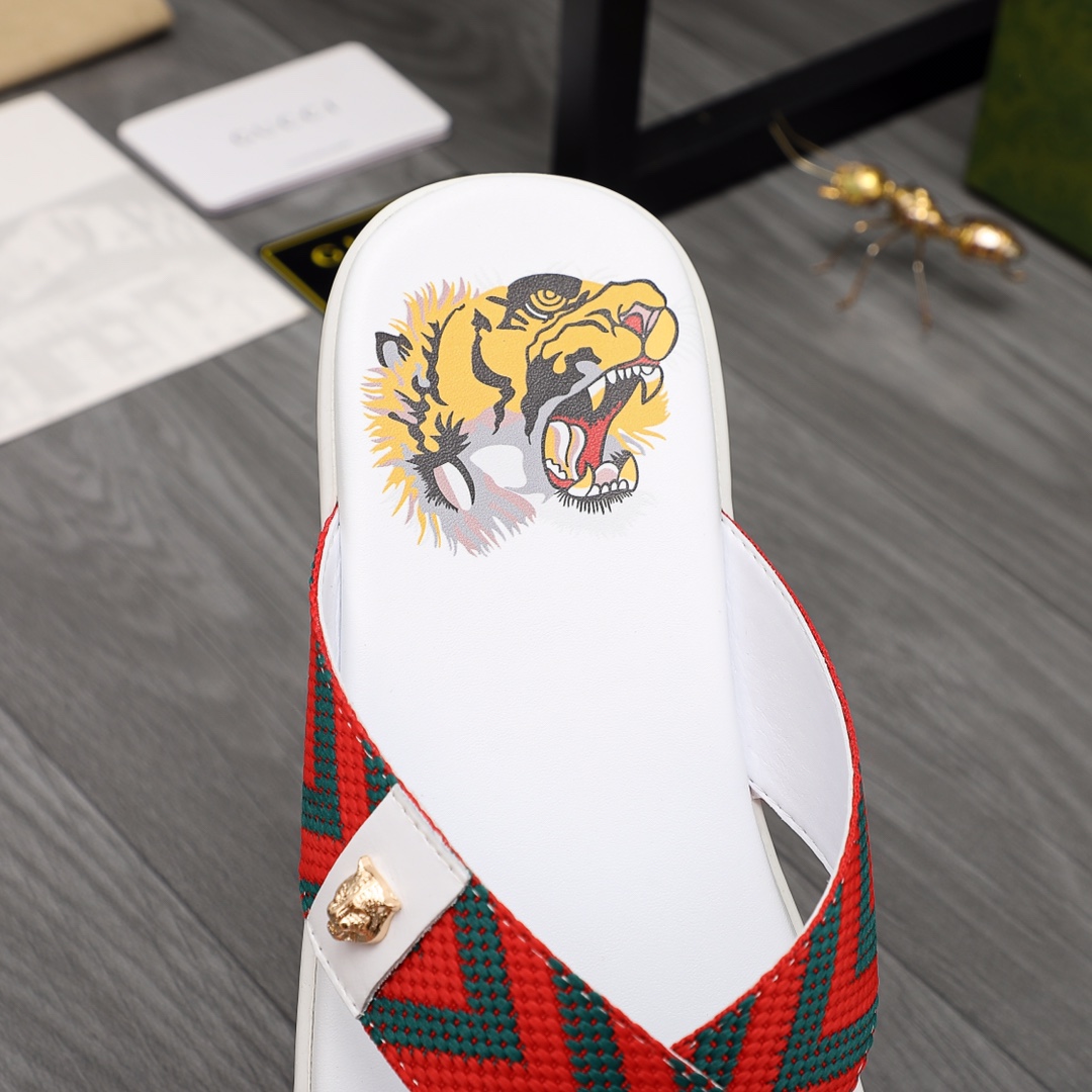 Gucci Web Slide Sandal - DesignerGu