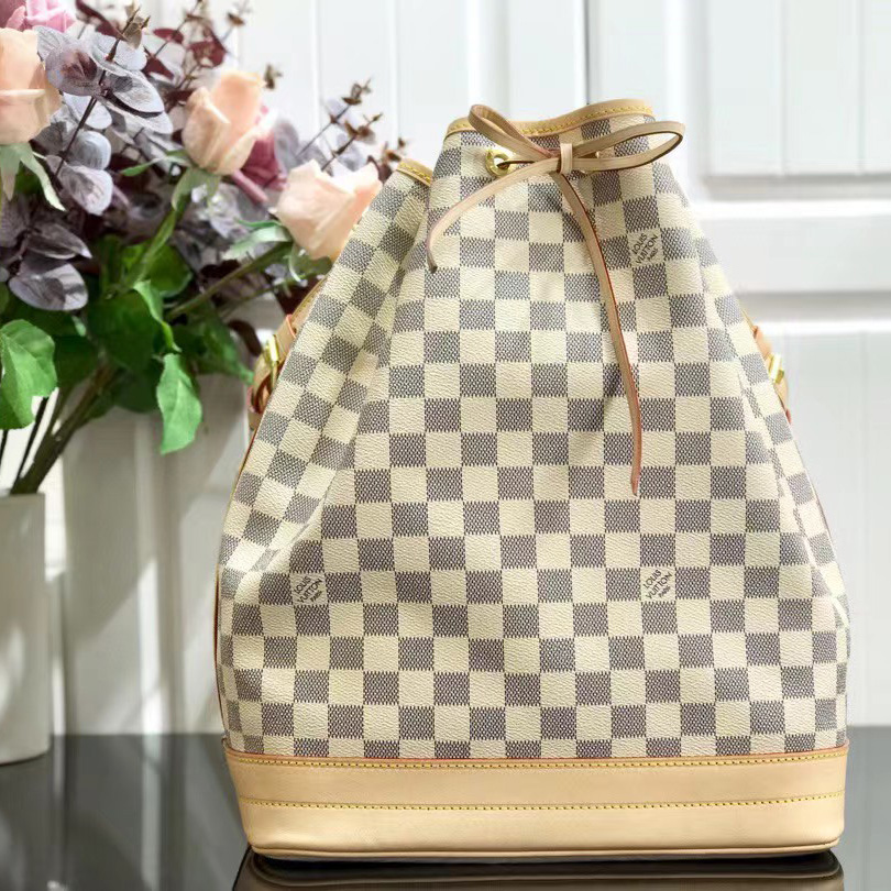 Louis Vuitton Damier Ebene Neonoe MM Safran (27.5-36-20cm) - DesignerGu