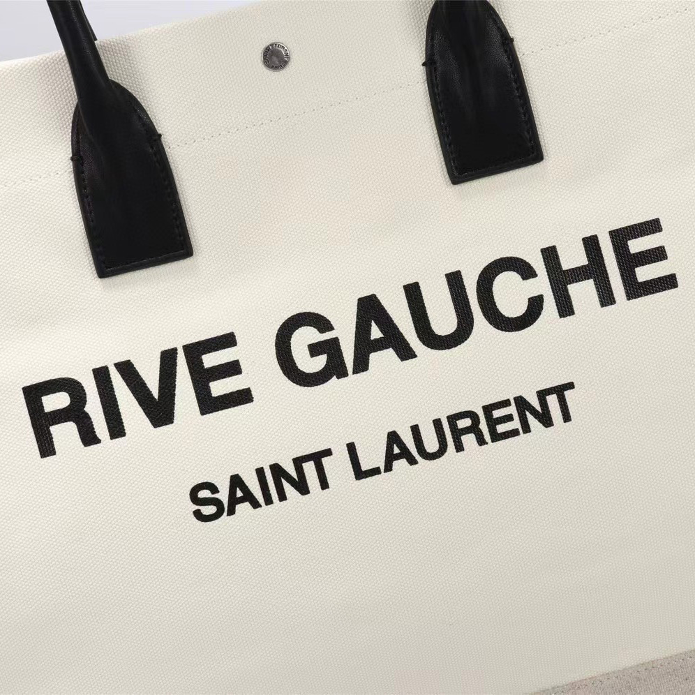 Saint Laurent Rive Gauche Canvas Tote(48-36-16cm) - DesignerGu