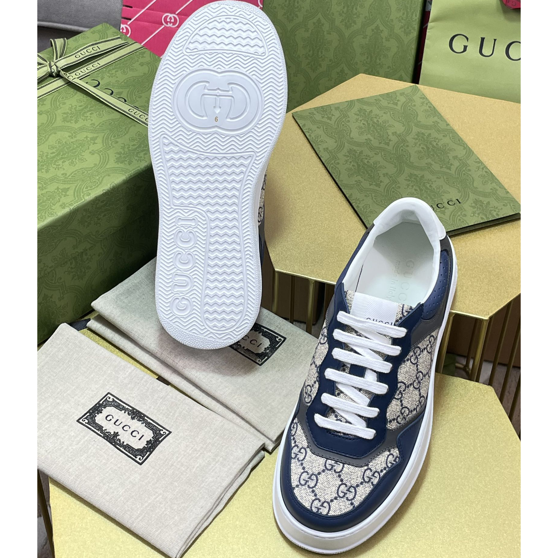 Gucci GG Sneaker(Upon UK size) - DesignerGu