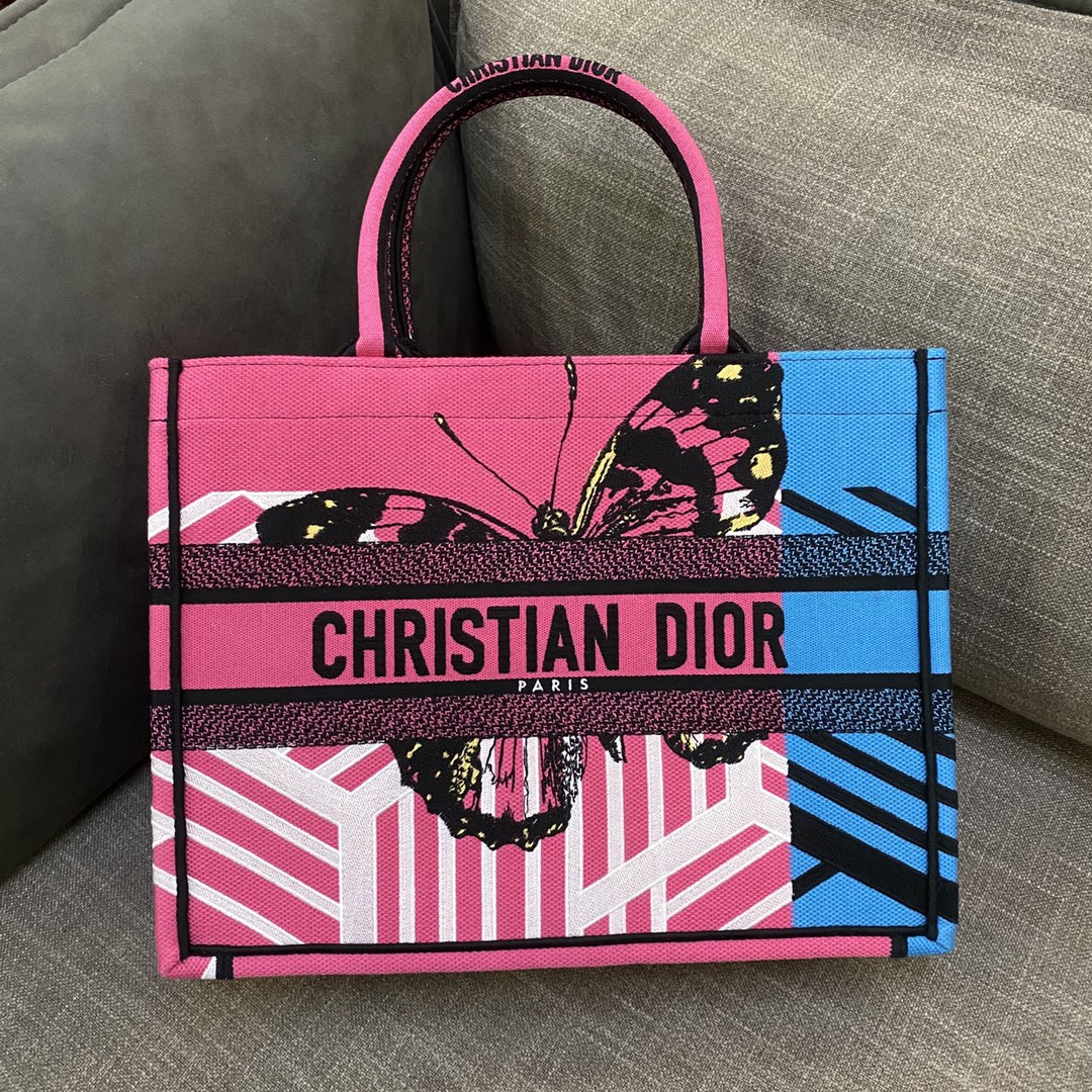 Dior Book Tote D-Jungle Pop（36.5*28*17.5cm） - DesignerGu