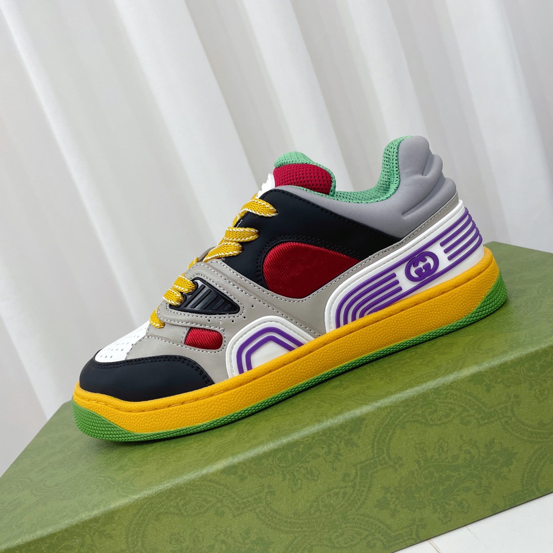 Gucci  Basket Sneaker With Lnterlocking G  - DesignerGu