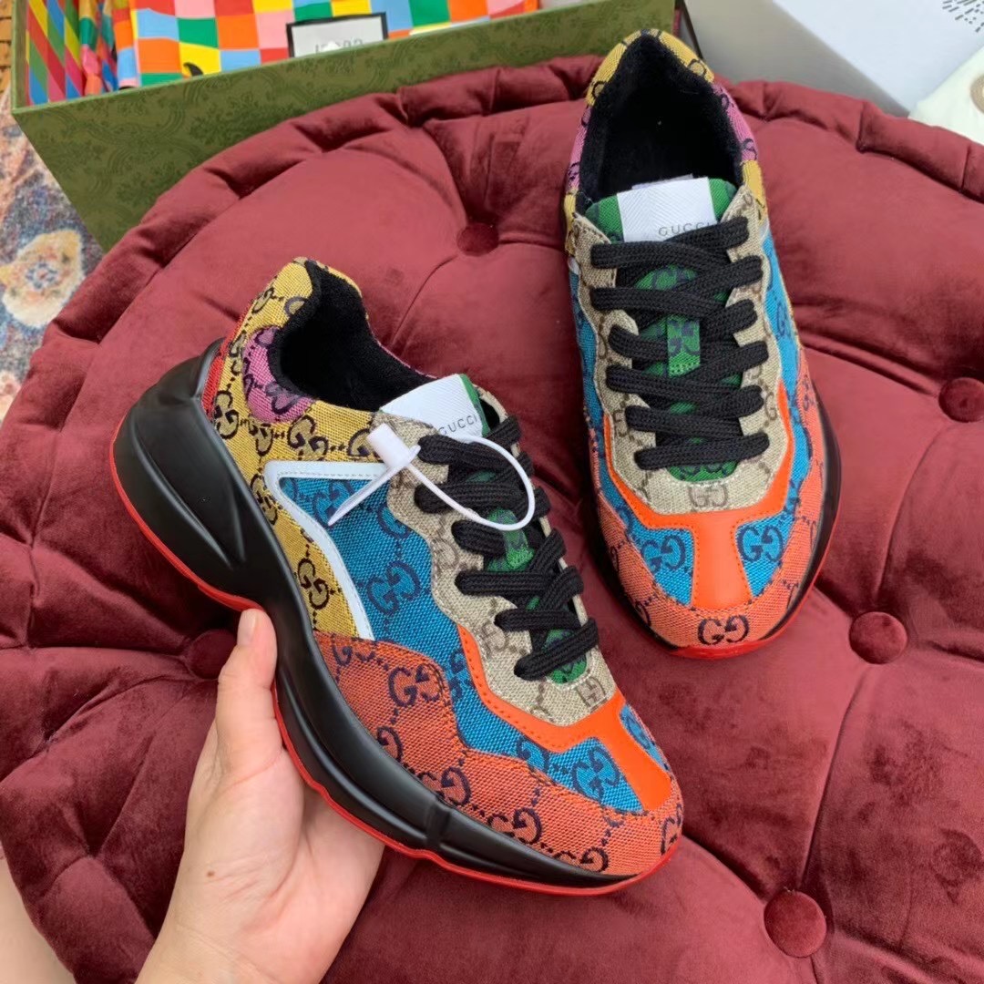 Gucci GG Multicolor Series Rhyton  Sneakers - DesignerGu