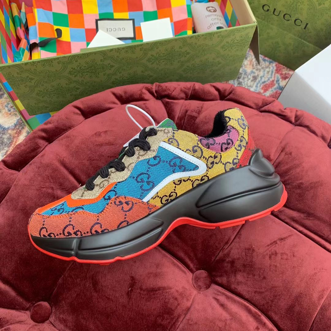 Gucci GG Multicolor Series Rhyton  Sneakers - DesignerGu