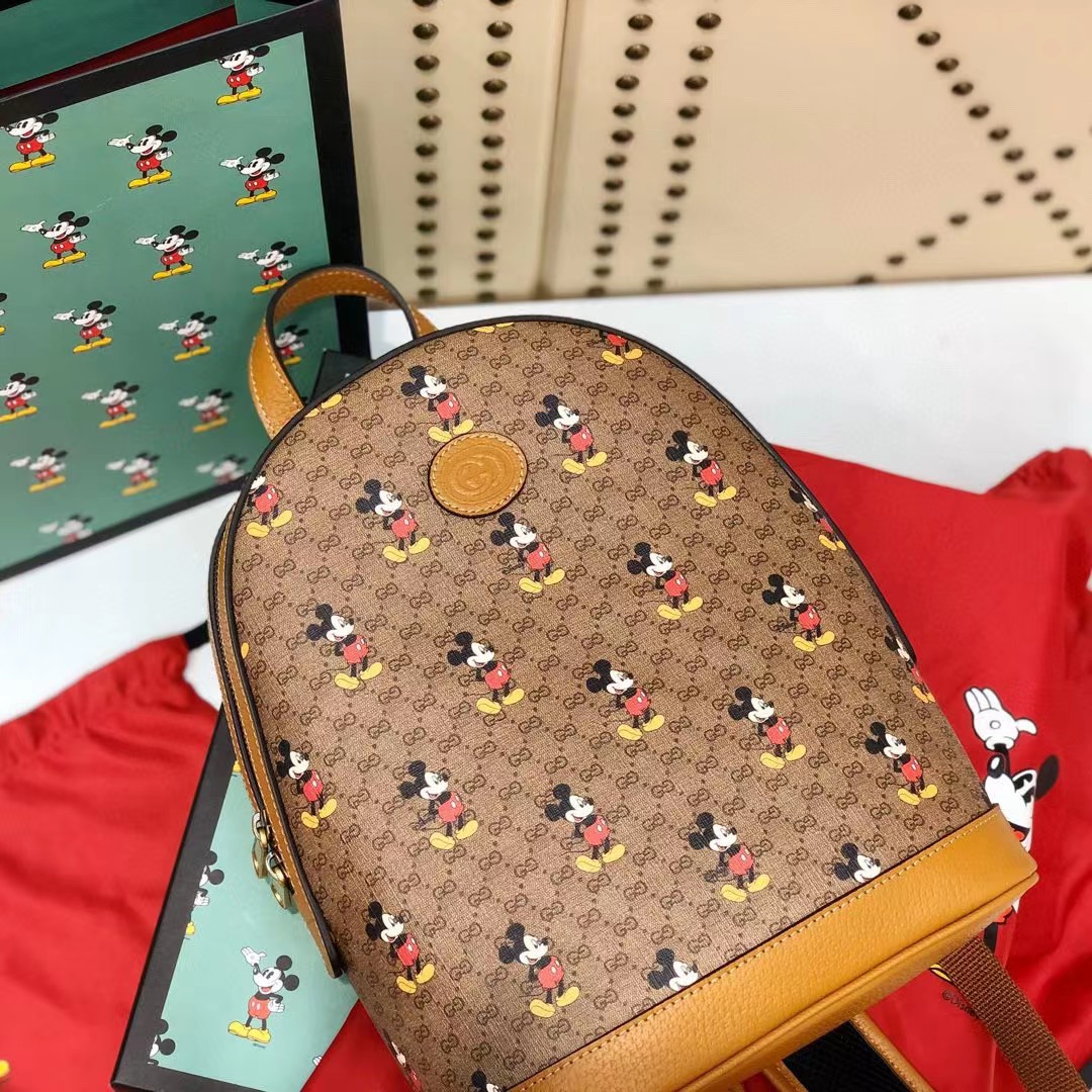 Gucci x Disney Mickey Mouse Medium Backpack（22-29-12CM） - DesignerGu