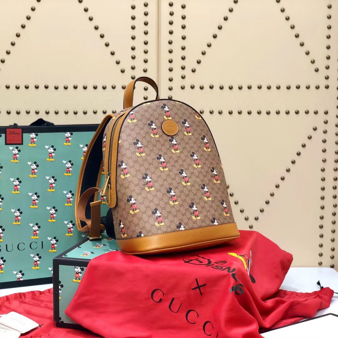 Gucci x Disney Mickey Mouse Medium Backpack（22-29-12CM） - DesignerGu