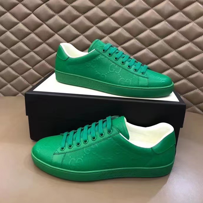 Gucci GG Sneaker In Green - DesignerGu