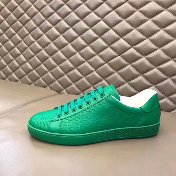 Gucci GG Sneaker In Green - DesignerGu