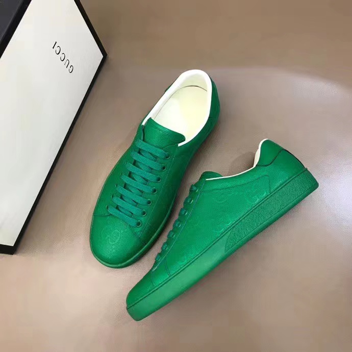 Gucci GG Sneaker In Green - DesignerGu