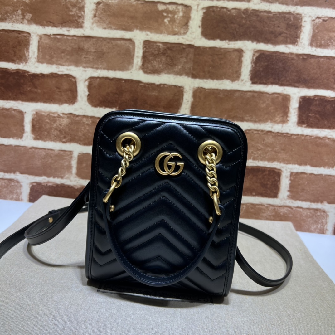 Gucci GG  Marmont Mini Handbag （16-19-7CM） - DesignerGu