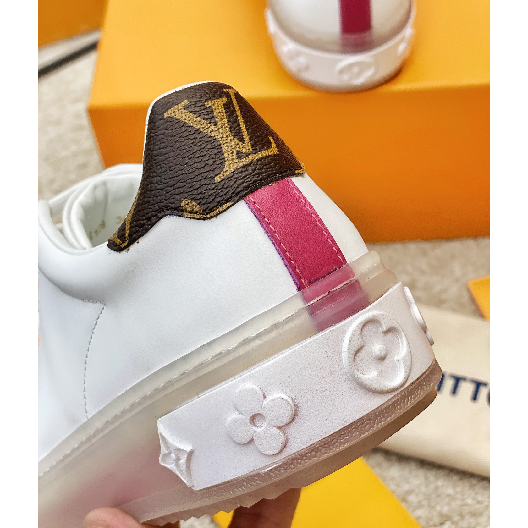 Louis Vuitton Logo Transparent Sole Sneaker  - DesignerGu