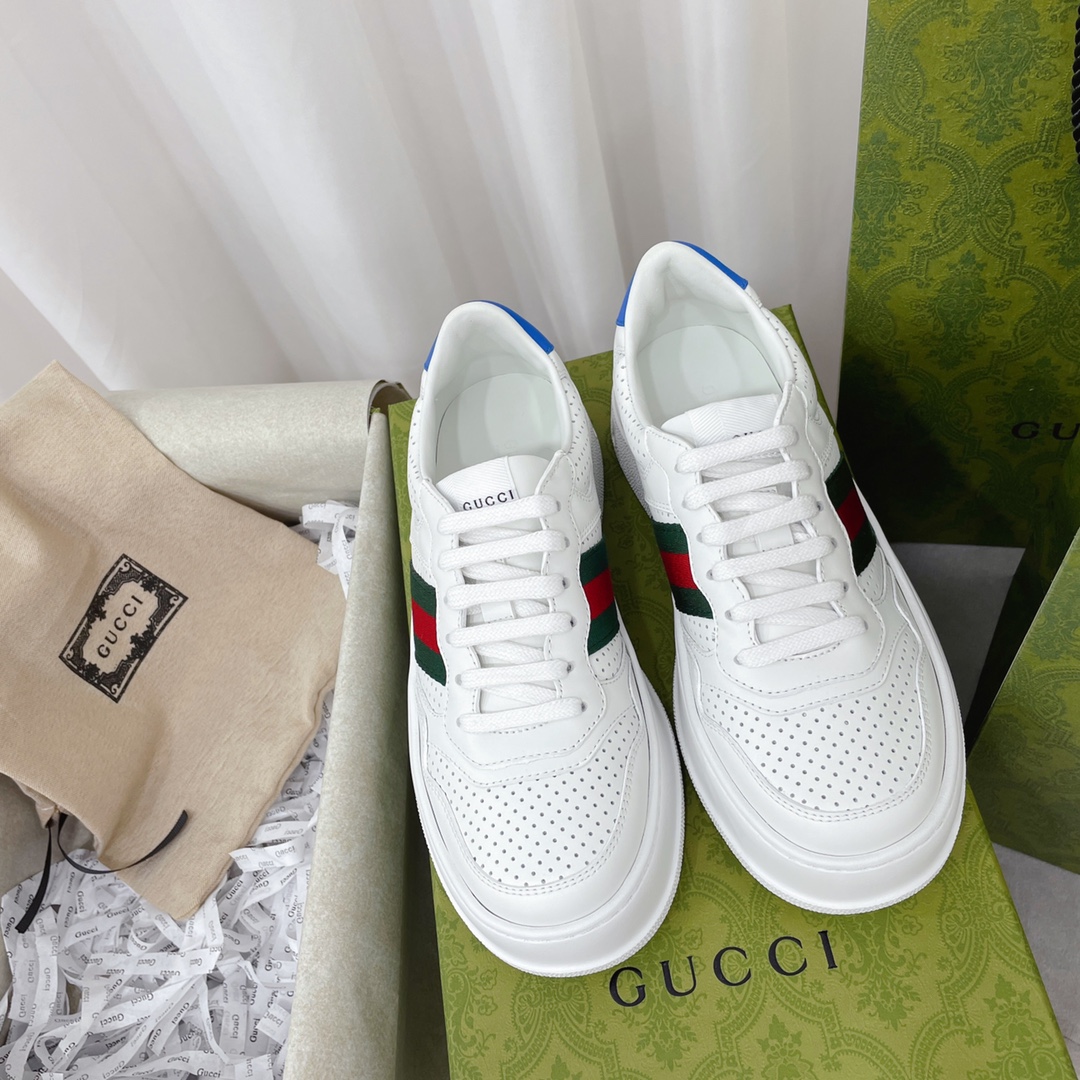 Gucci GG Chunky B Series Men's &Women's Sneakers With Web(Upon UK SIZE) - DesignerGu