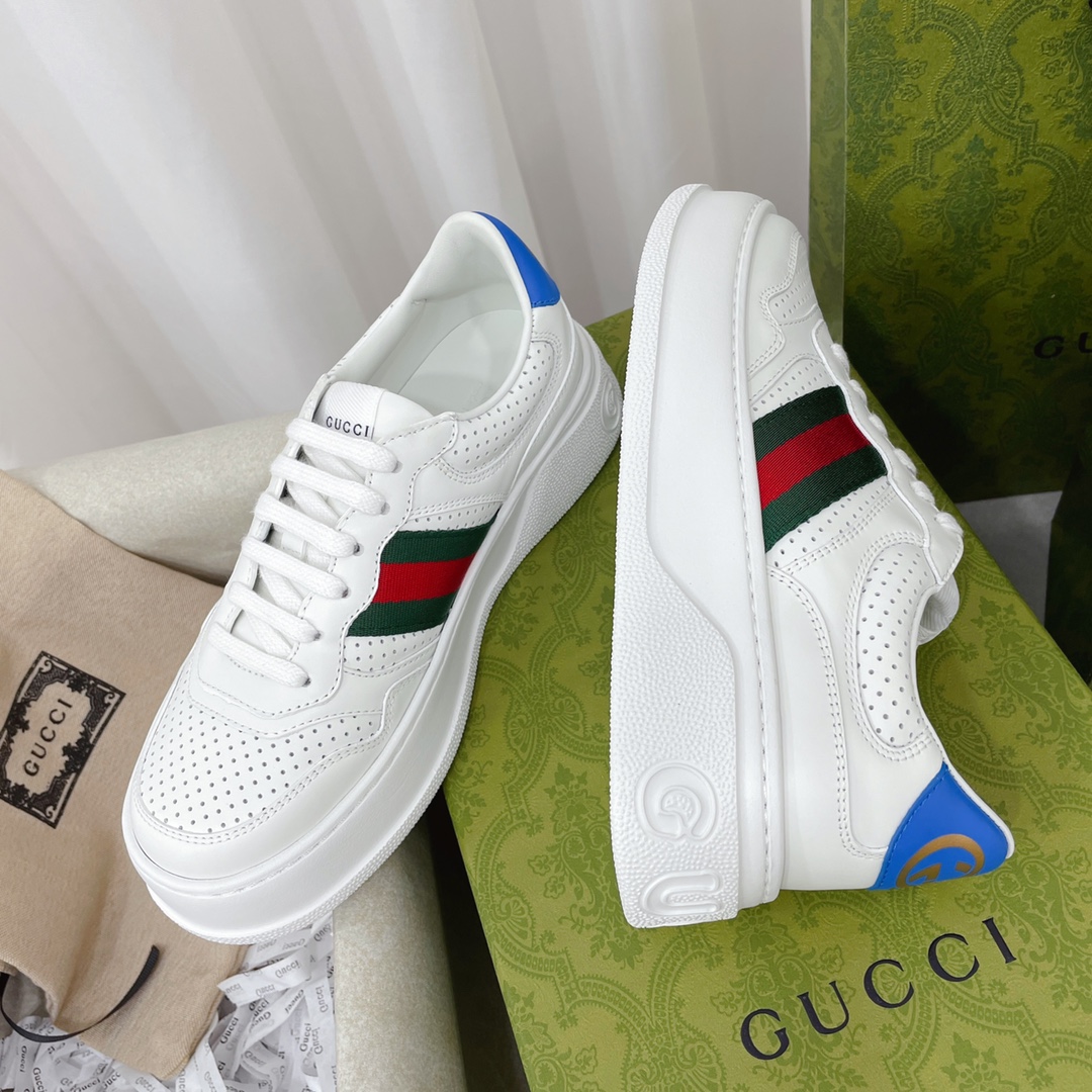 Gucci GG Chunky B Series Men's &Women's Sneakers With Web(Upon UK SIZE) - DesignerGu