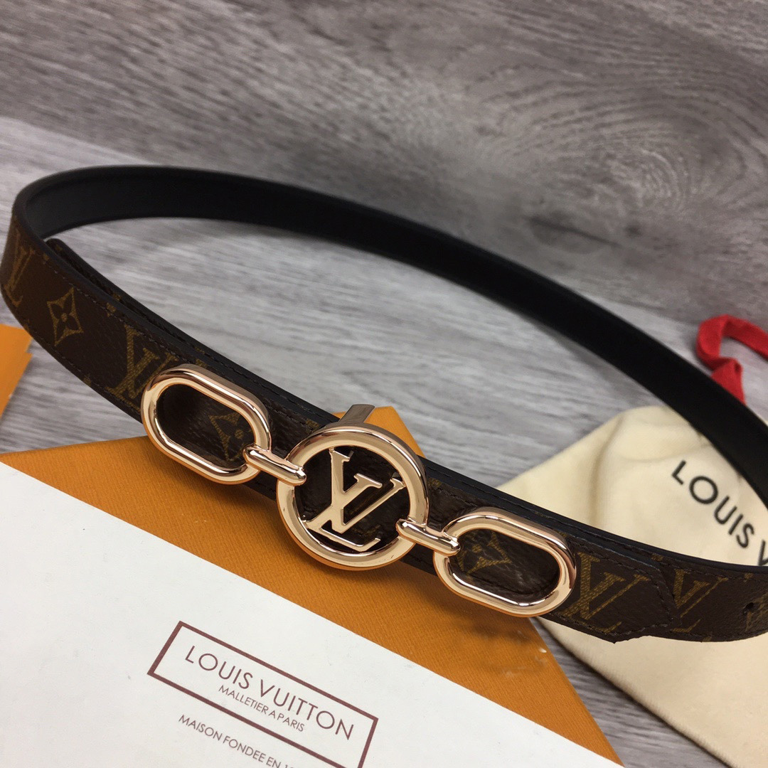 Louis Vuitton Squared LV 20mm Belt - DesignerGu