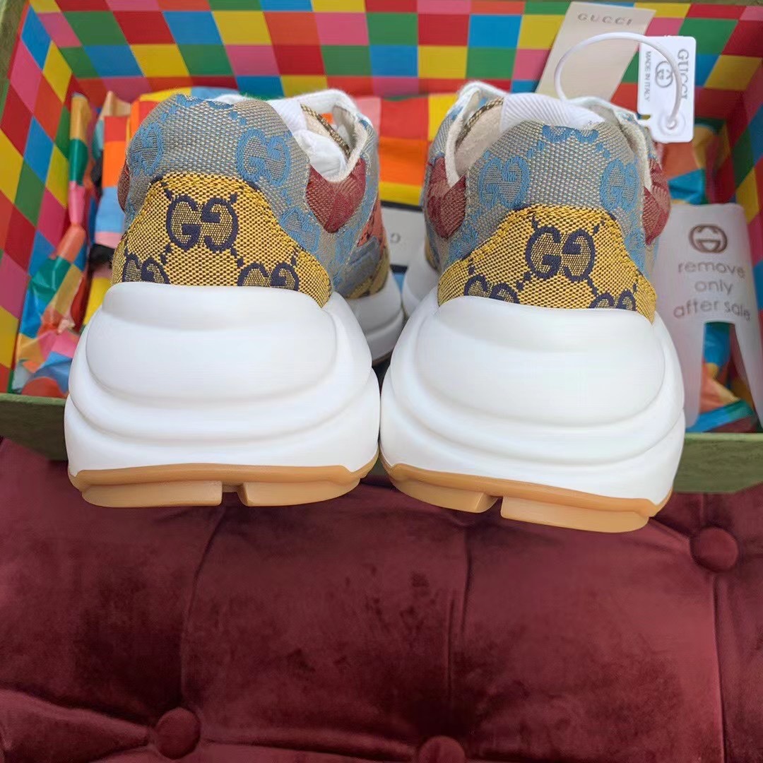 Gucci GG Multicolor Series Rhyton  Sneakers(upon uk size) - DesignerGu