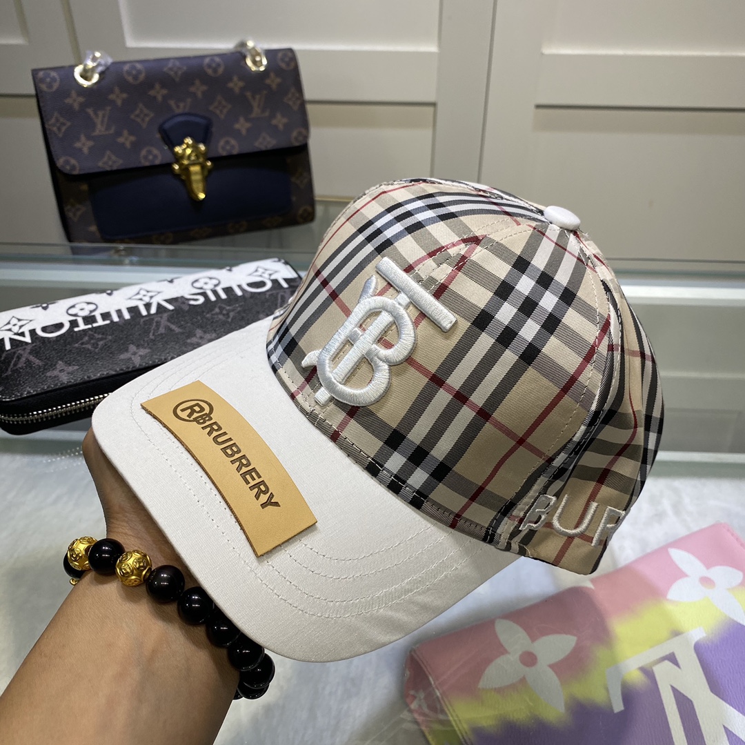 Burberry Monogram Motif Icon Stripe Baseball Cap - DesignerGu