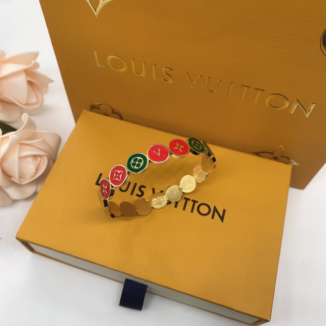 Louis Vuitton 'LV' Bracelet - DesignerGu