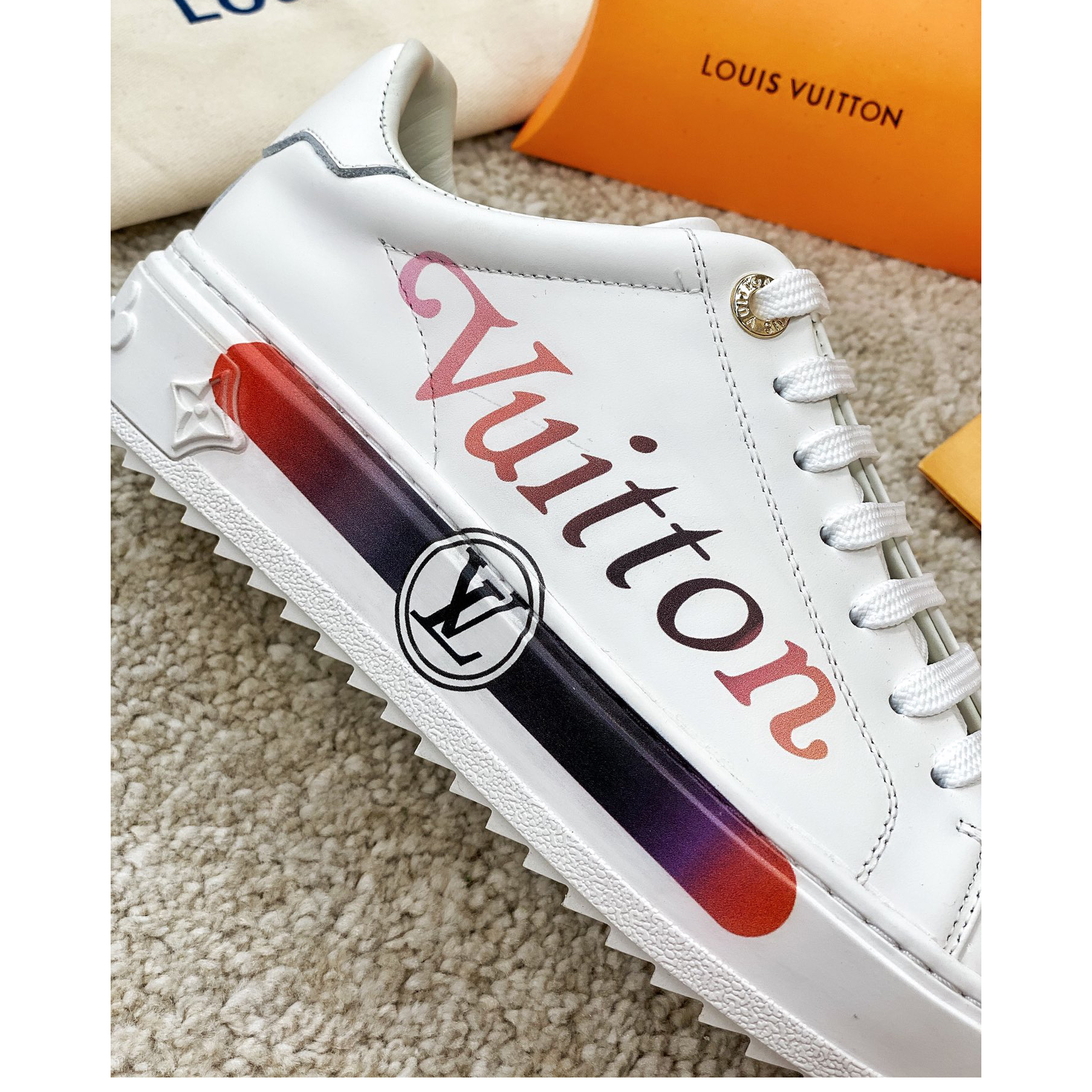 Louis Vuitton Logo Sneaker - DesignerGu