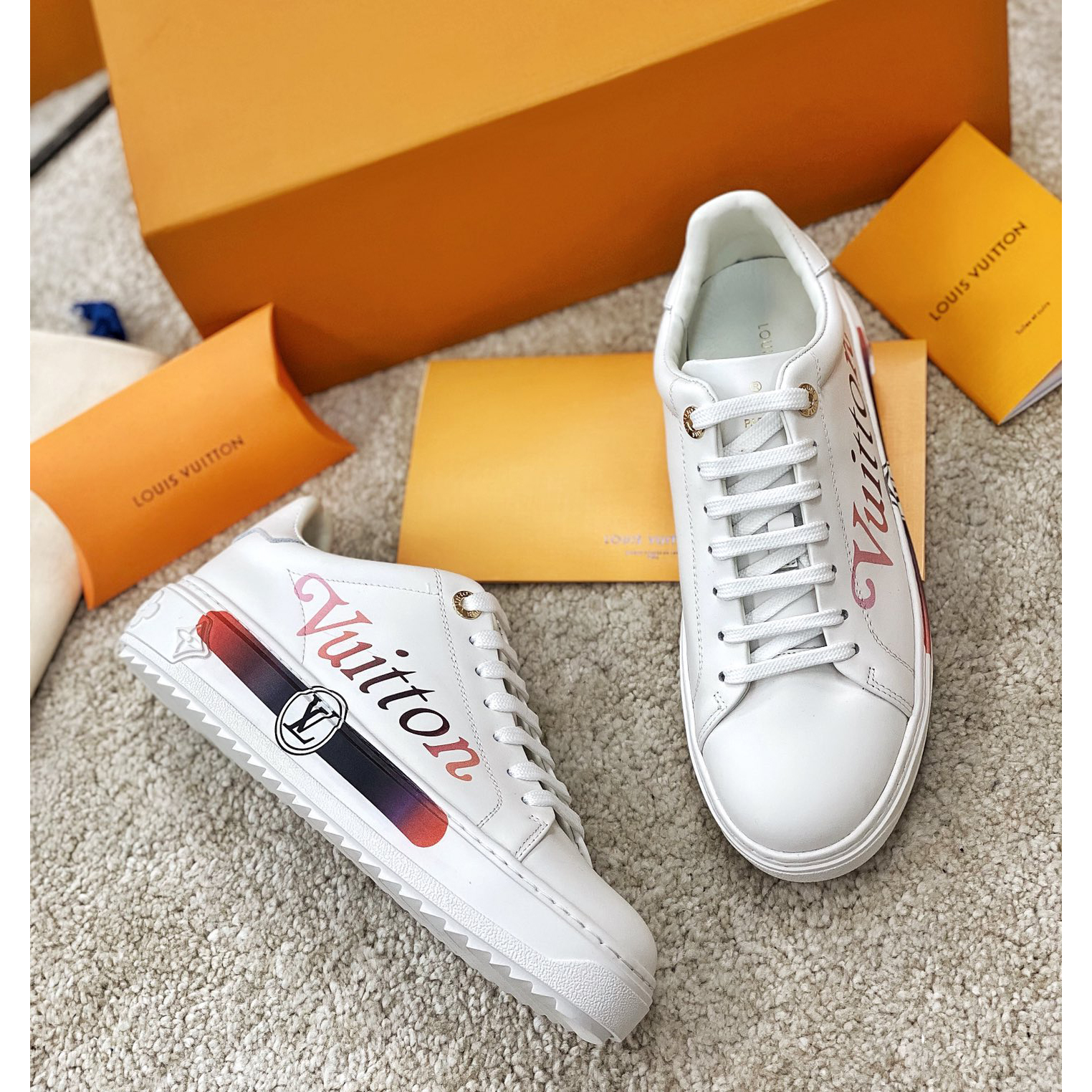 Louis Vuitton Logo Sneaker - DesignerGu