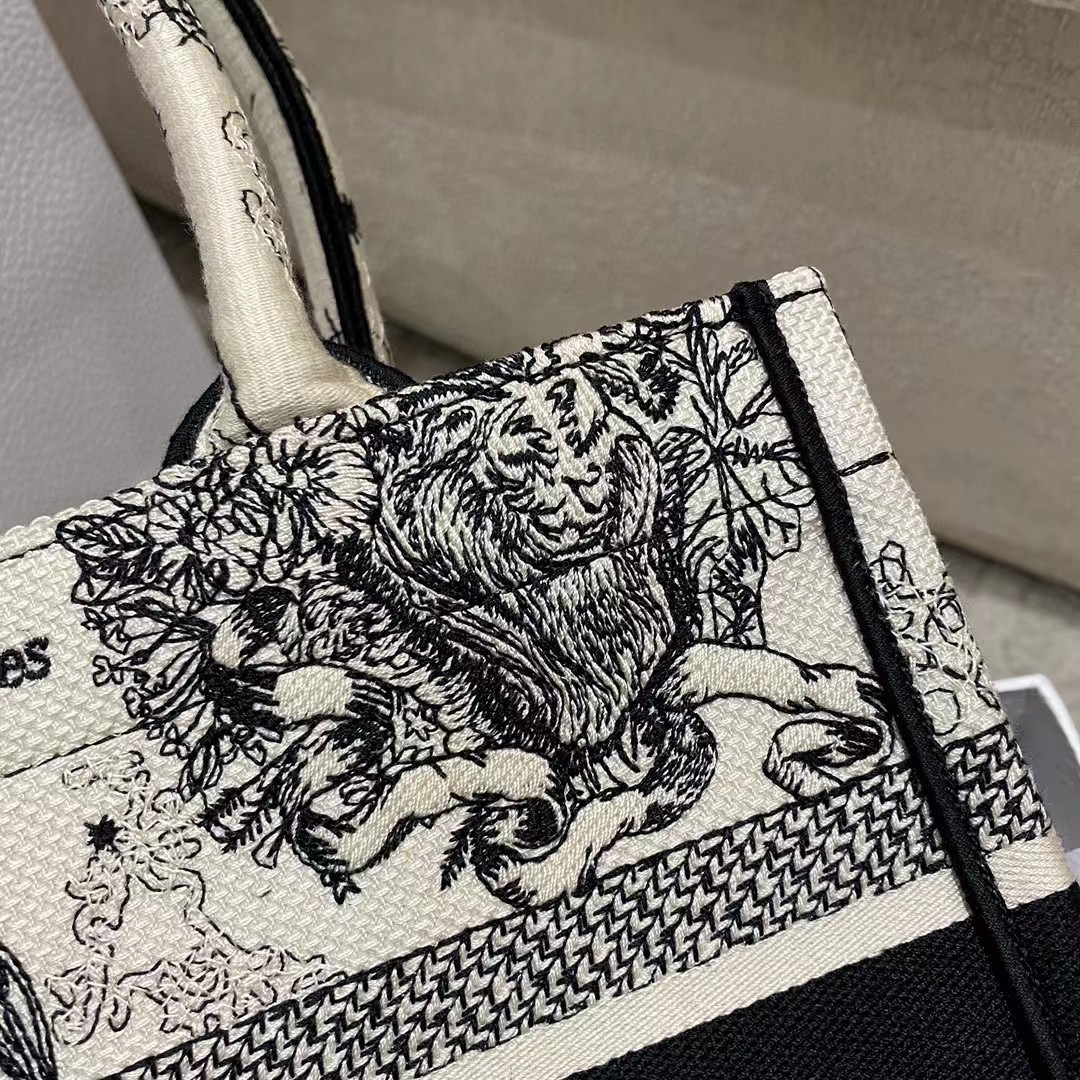 Dior Oblique Embroidered Book Tote - DesignerGu