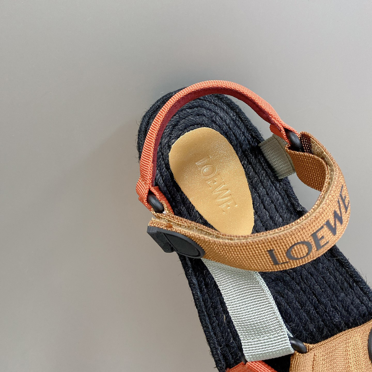 Loewe Strappy Espadrille In Nylon - DesignerGu