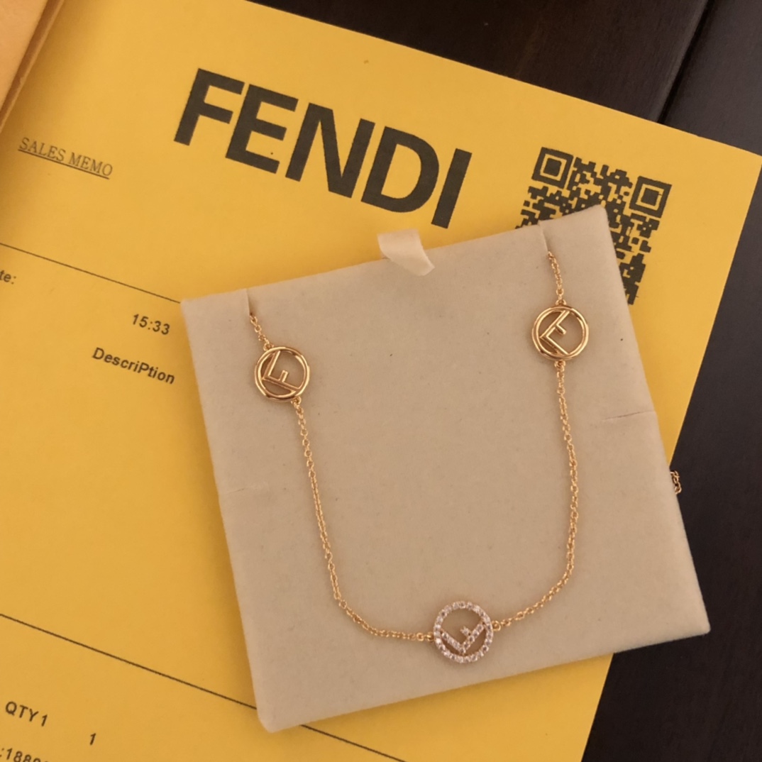 Fendi F Is Fendi Necklace - DesignerGu