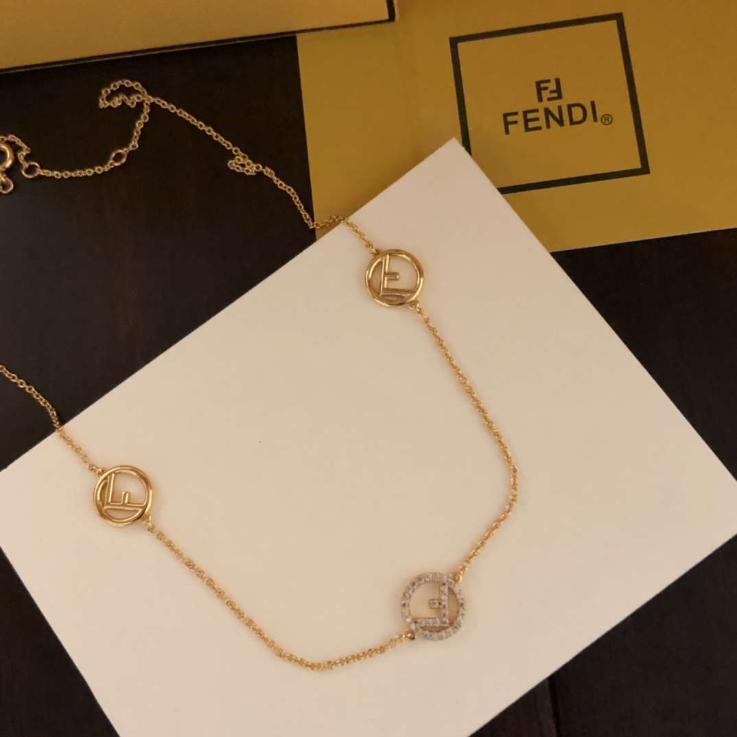 Fendi F Is Fendi Necklace - DesignerGu