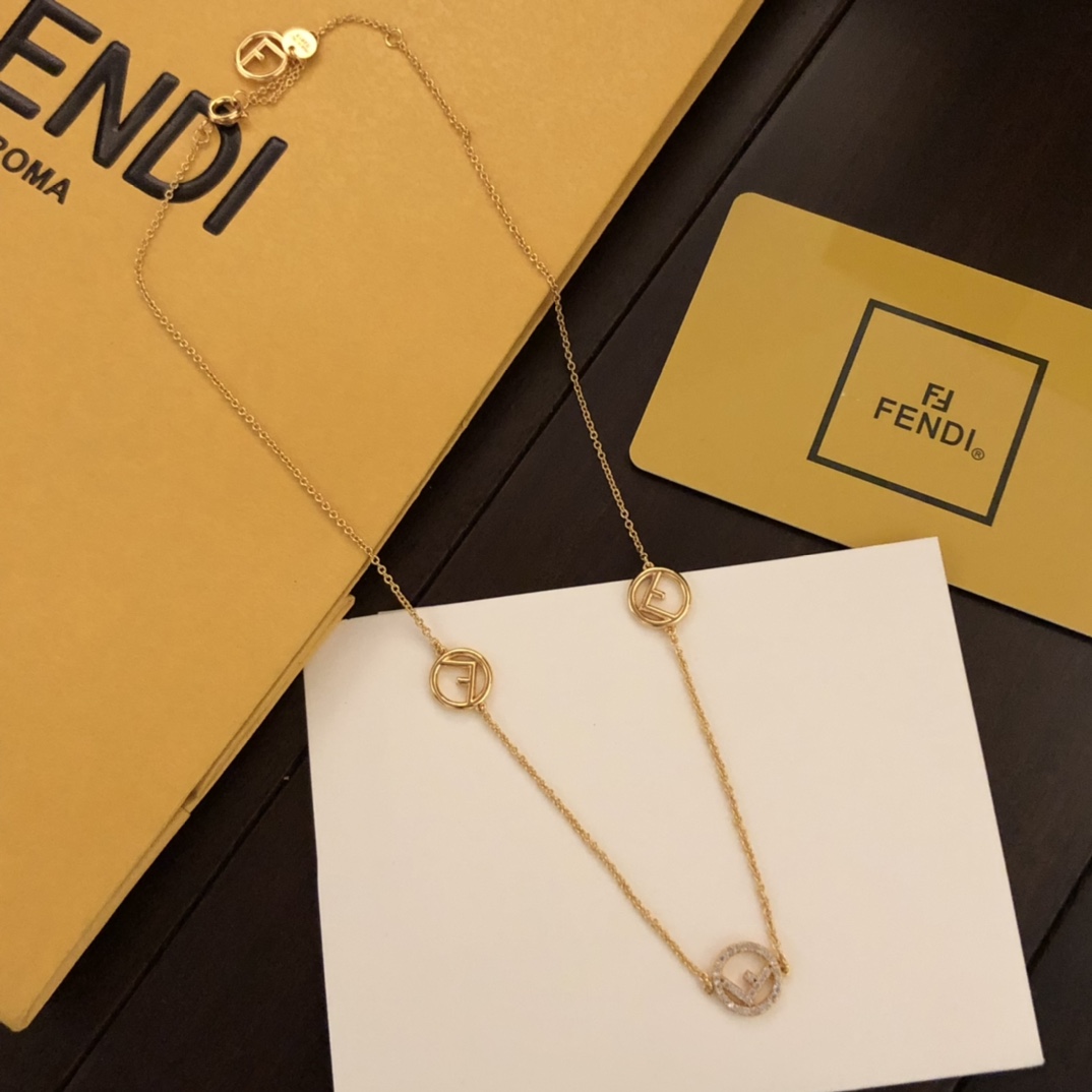 Fendi F Is Fendi Necklace - DesignerGu