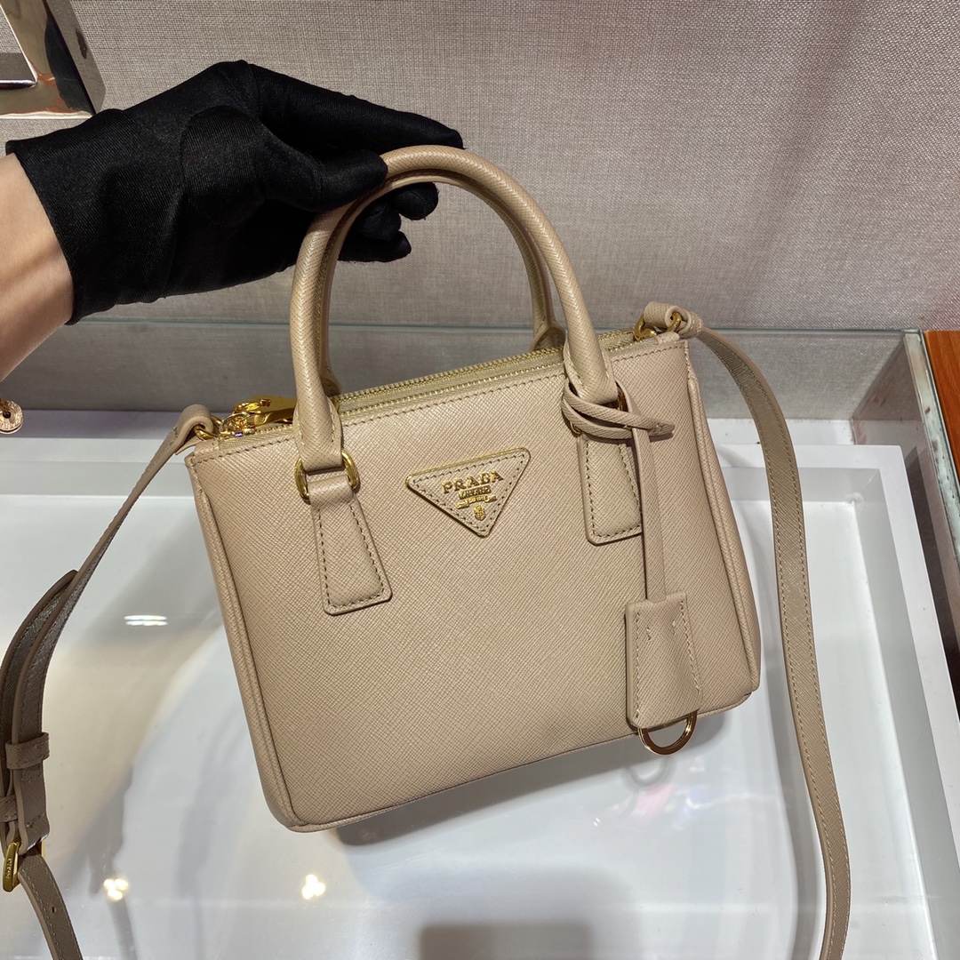 Prada Galleria Saffiano Leather Micro-Bag(20-14.5-9.5cm)   1BA906 - DesignerGu