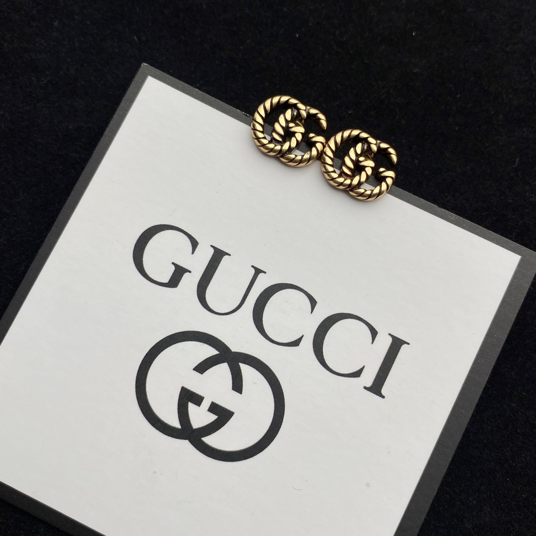 Gucci Double G Earrings - DesignerGu