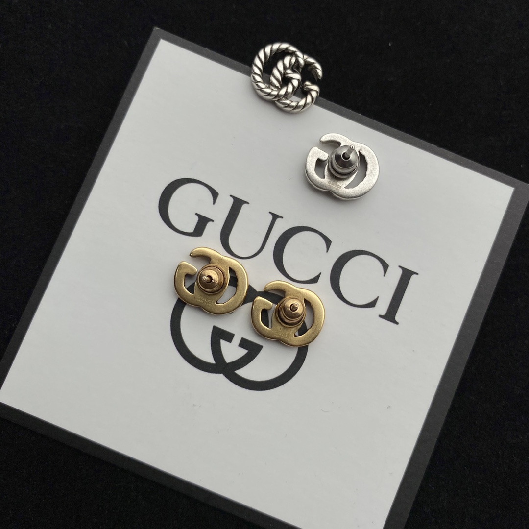 Gucci Double G Earrings - DesignerGu