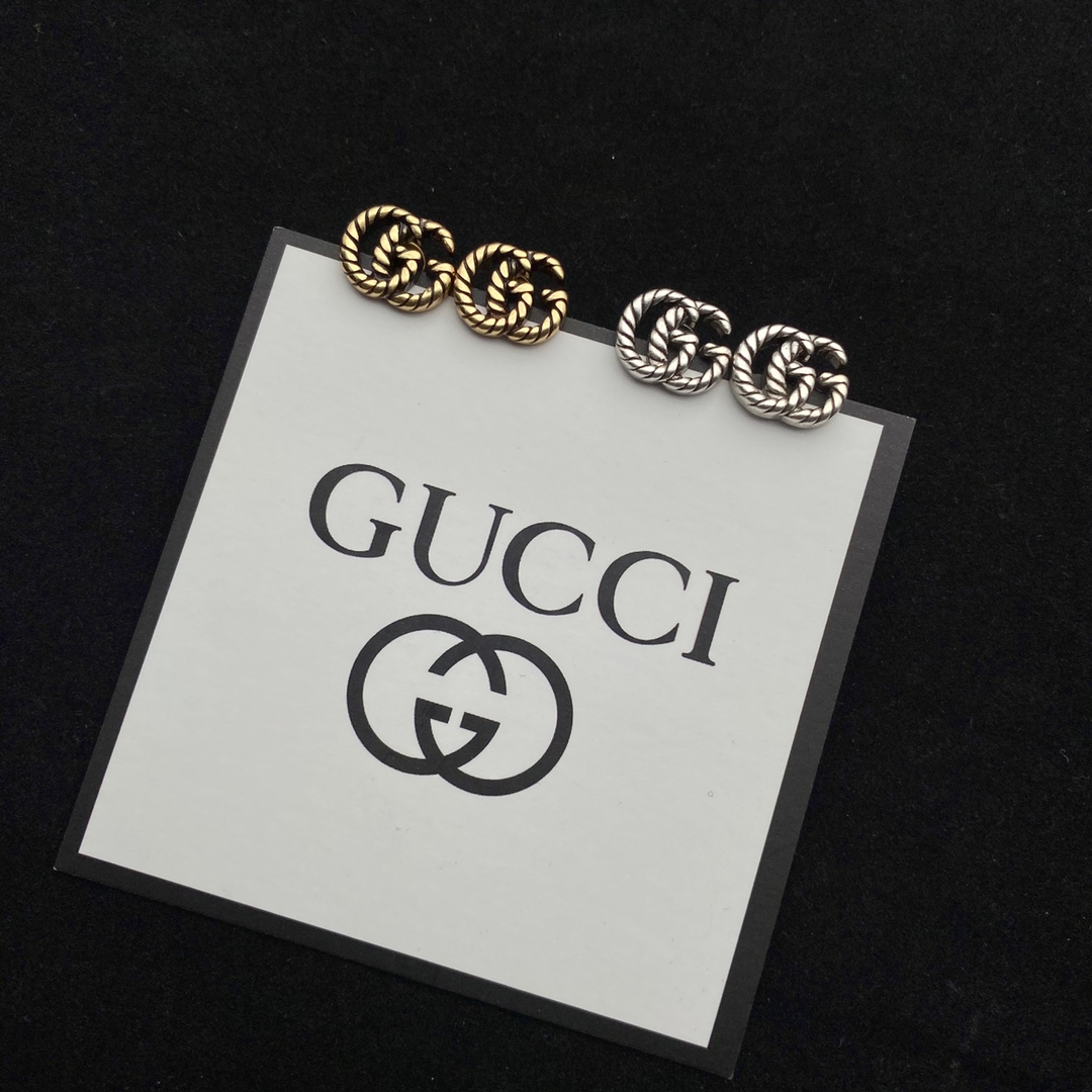 Gucci Double G Earrings - DesignerGu