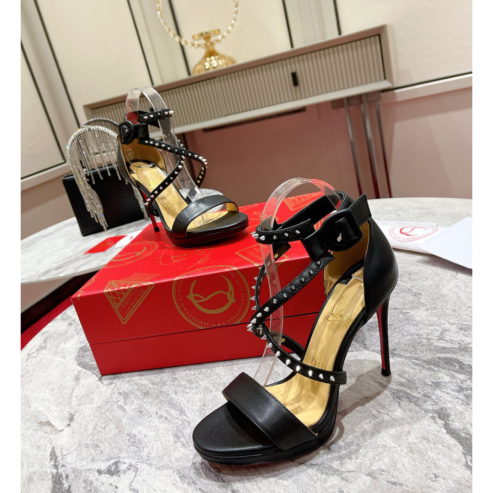 Christian Louboutin Choca Lux Sandals    - DesignerGu