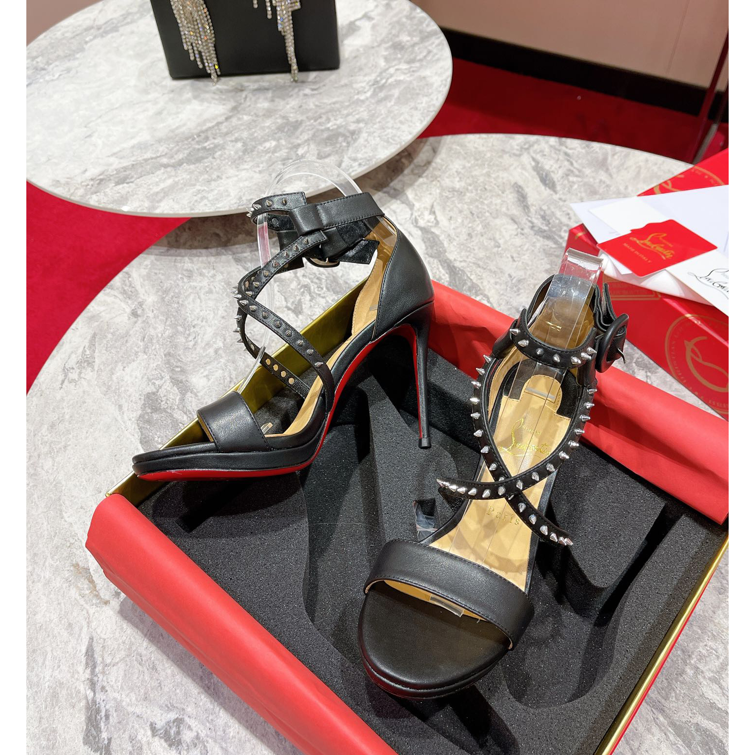 Christian Louboutin Choca Lux Sandals    - DesignerGu