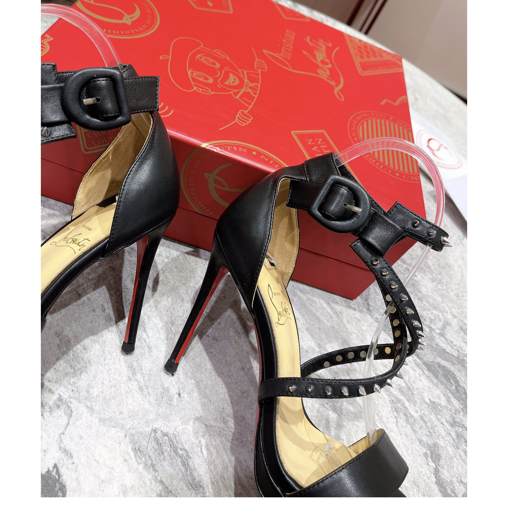 Christian Louboutin Choca Lux Sandals    - DesignerGu