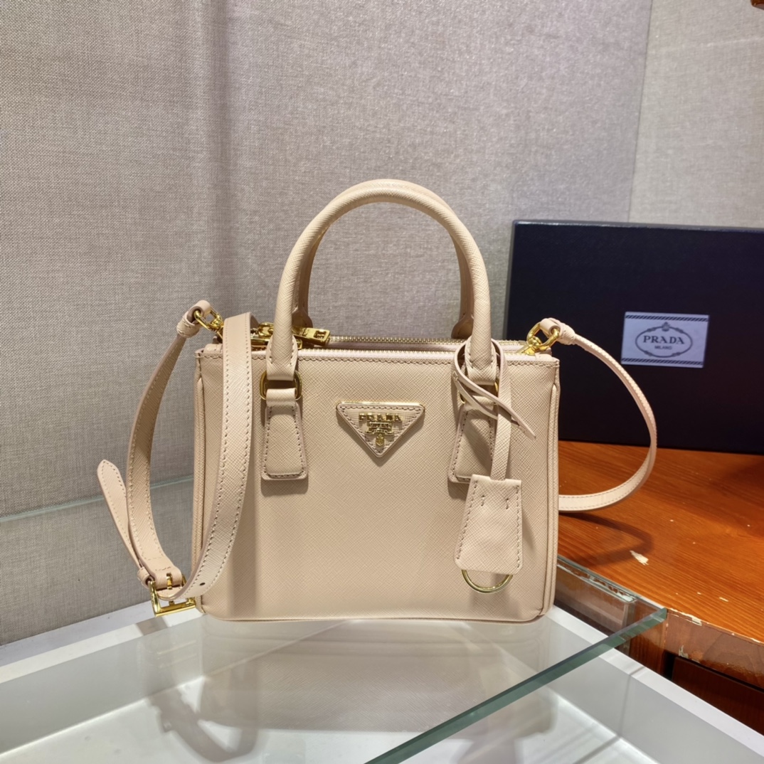 Prada Galleria Saffiano Leather Micro-Bag(20-14.5-9.5cm)   1BA906 - DesignerGu