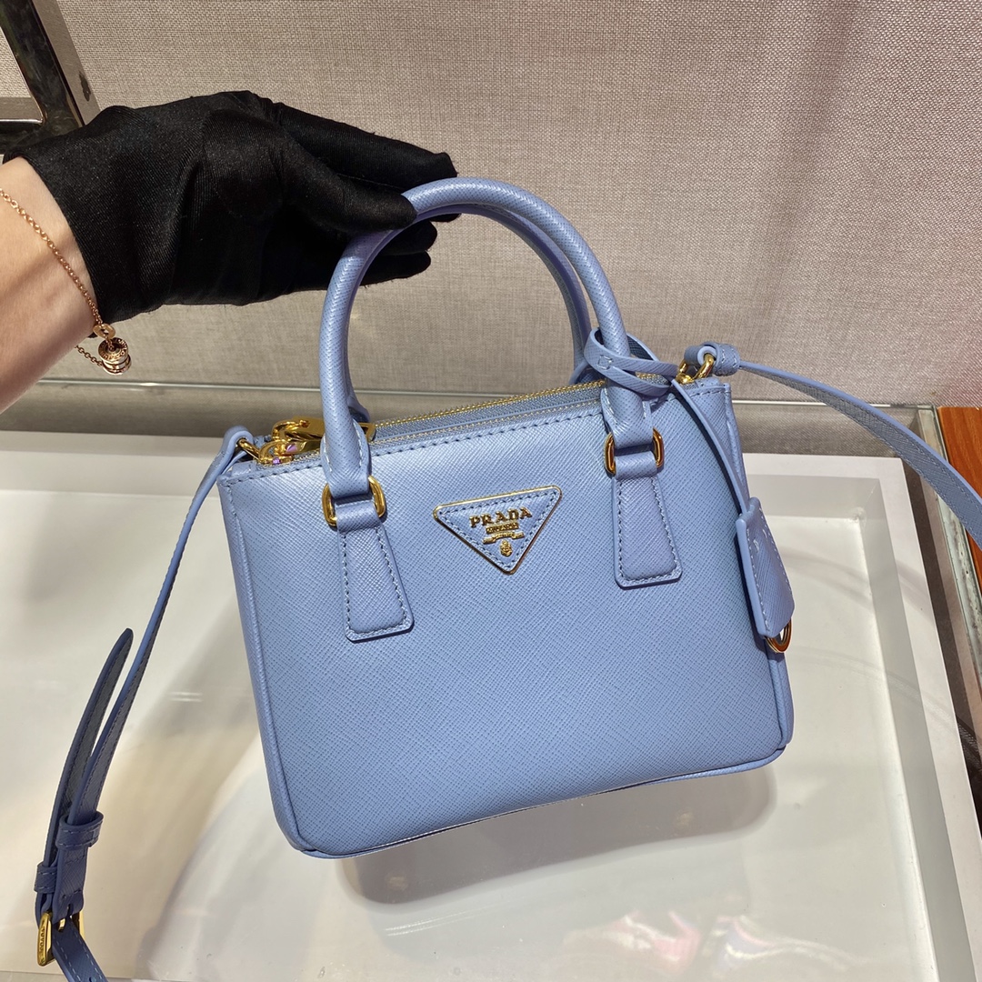 Prada Galleria Saffiano Leather Micro-Bag(20-14.5-9.5cm)   1BA906 - DesignerGu