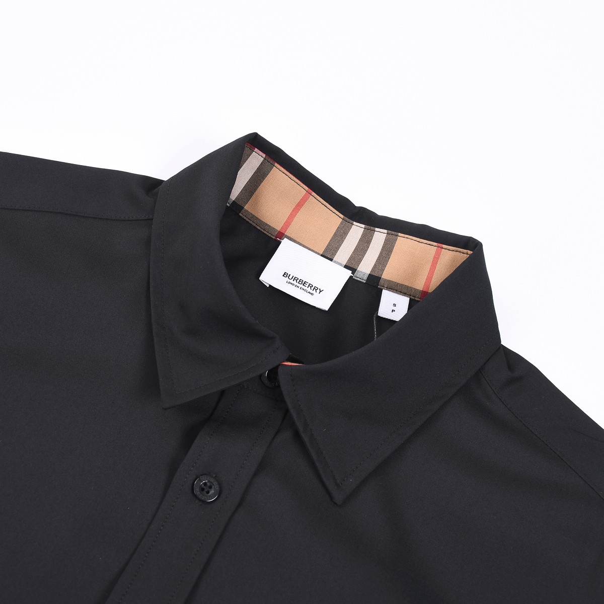 Burberry Slim Fit Monogram Motif Stretch Cotton Poplin Shirt - DesignerGu