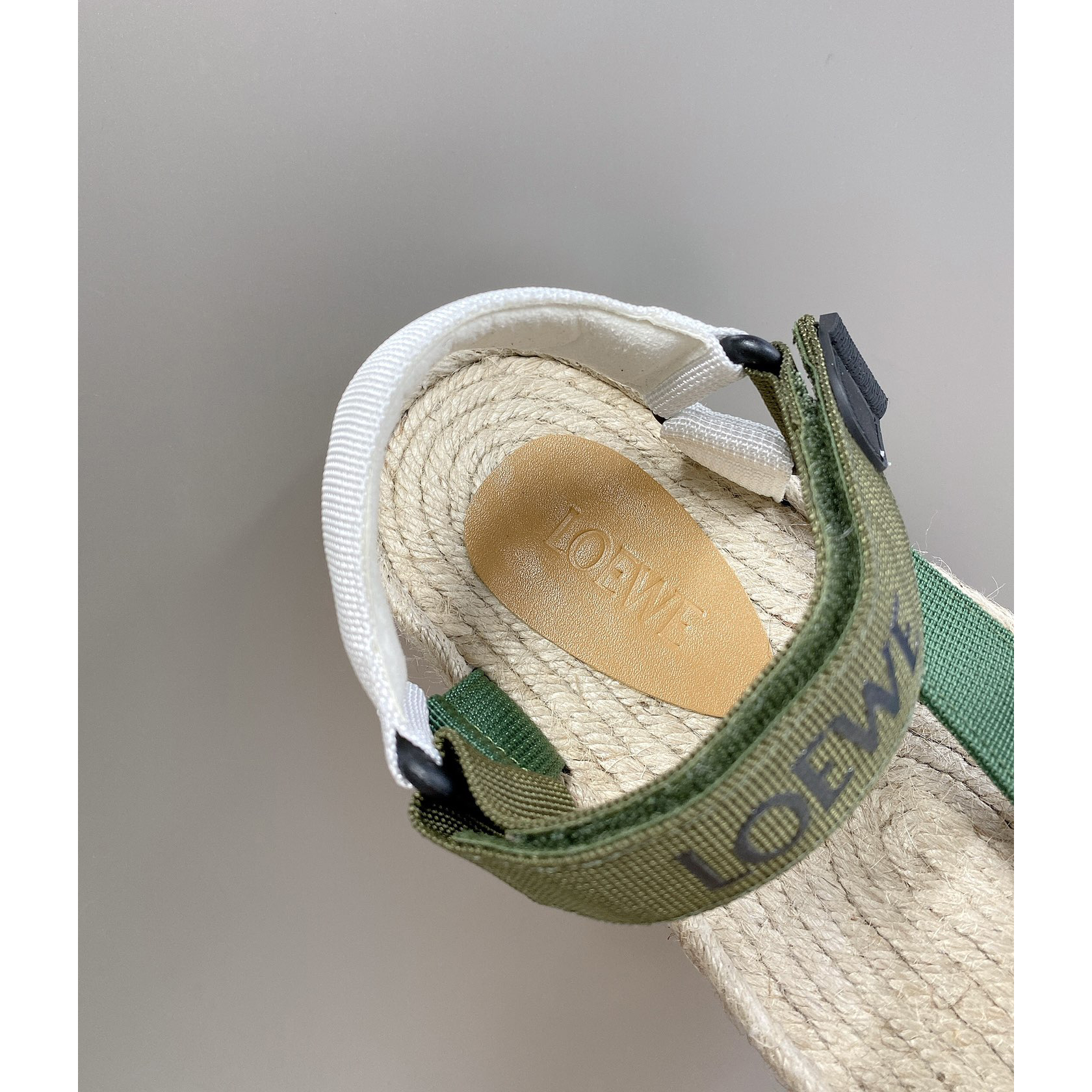 Loewe Strappy Espadrille In Nylon - DesignerGu