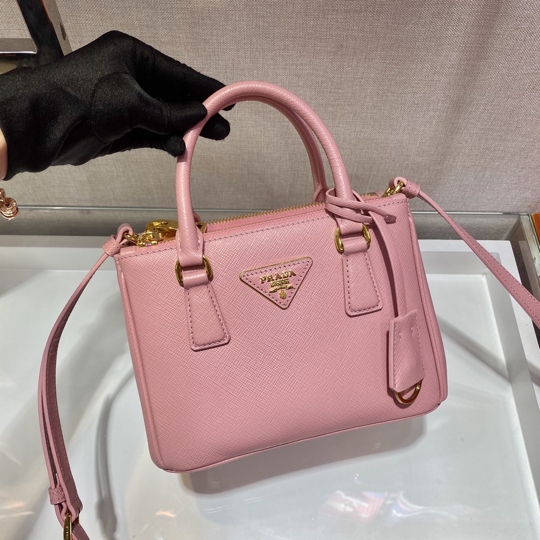 Prada Galleria Saffiano Leather Micro-Bag(20-14.5-9.5cm)   1BA906 - DesignerGu