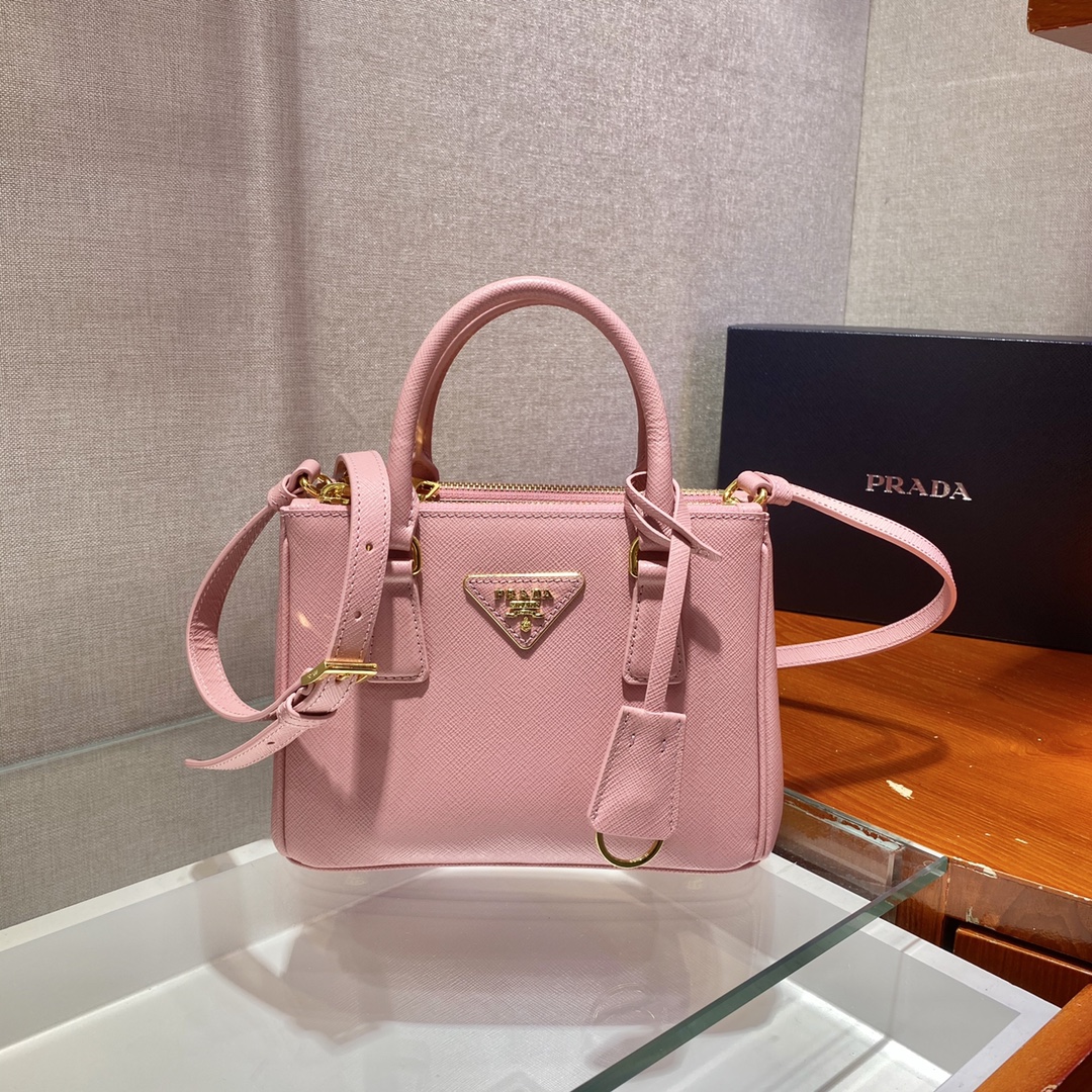 Prada Galleria Saffiano Leather Micro-Bag(20-14.5-9.5cm)   1BA906 - DesignerGu