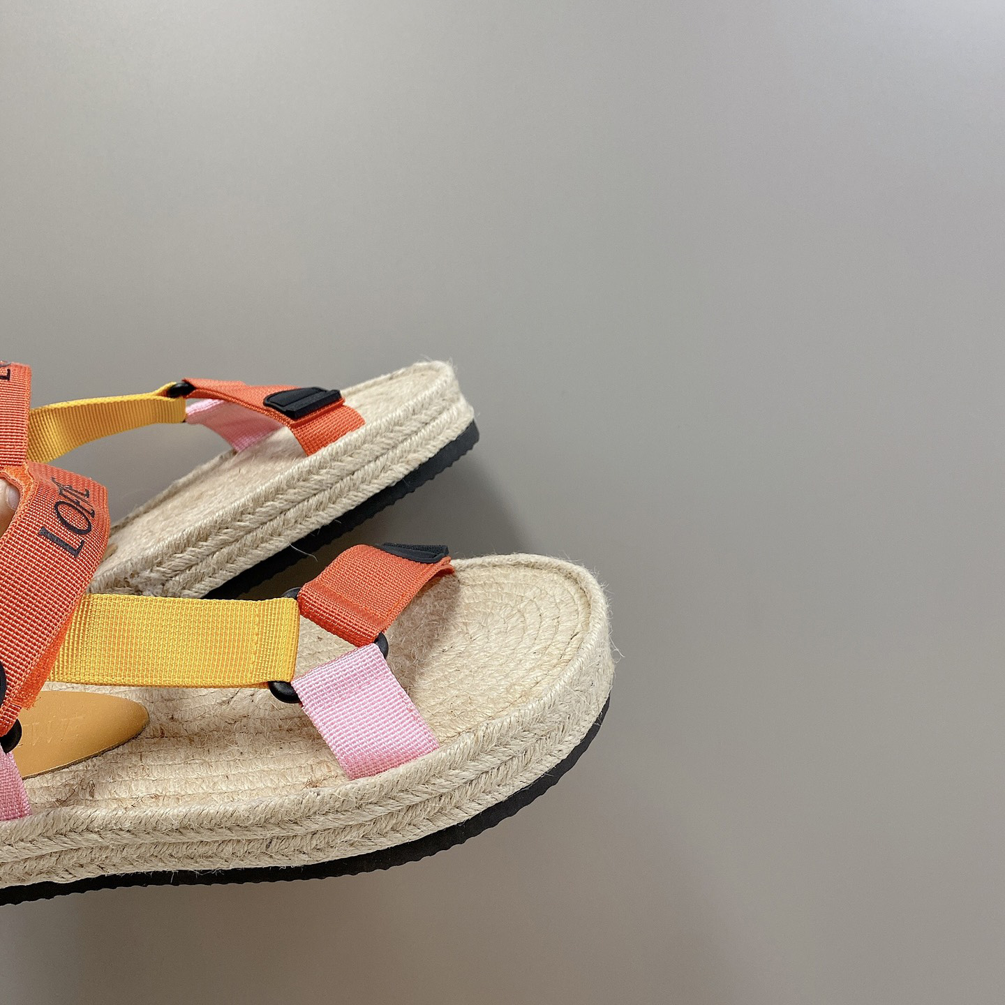 Loewe Strappy Espadrille In Nylon - DesignerGu