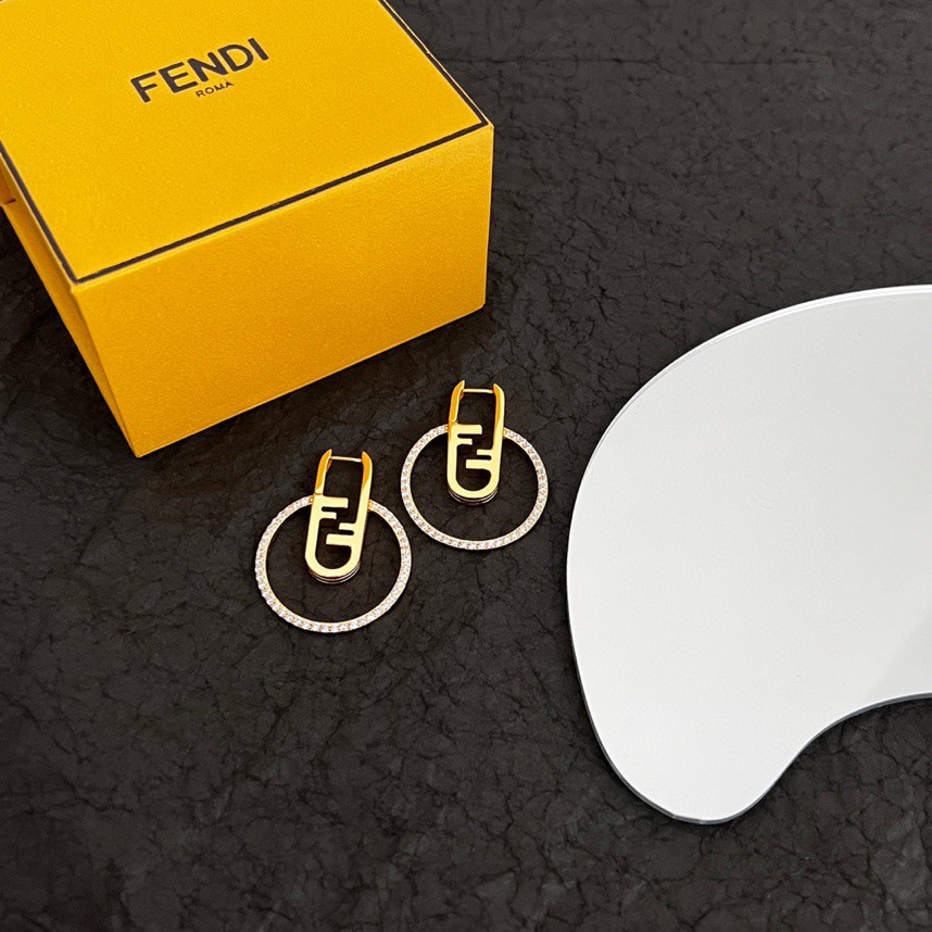 Fendi O’Lock Earrings - DesignerGu