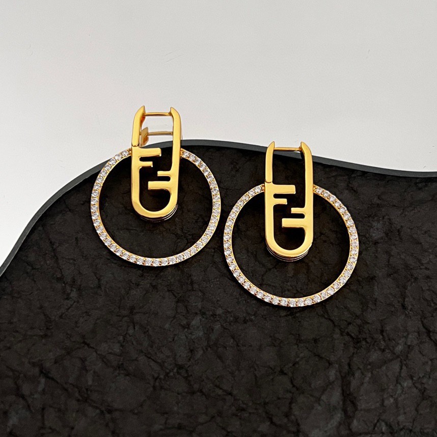 Fendi O’Lock Earrings - DesignerGu