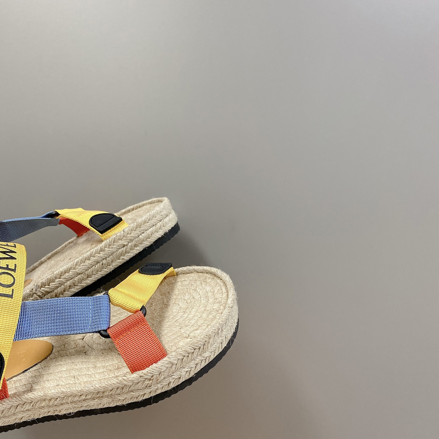 Loewe Strappy Espadrille In Nylon - DesignerGu