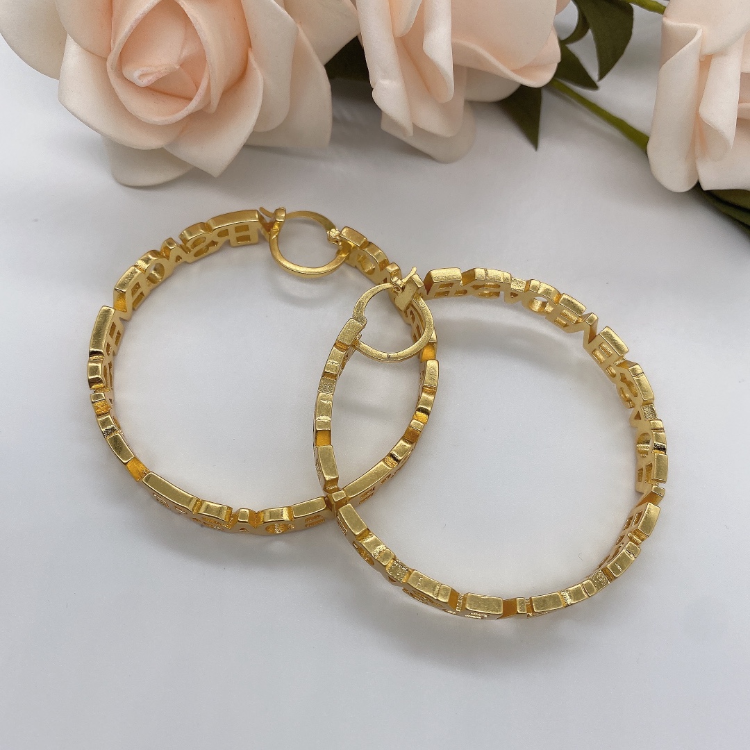 Versace Fendace Hoop Earrings - DesignerGu