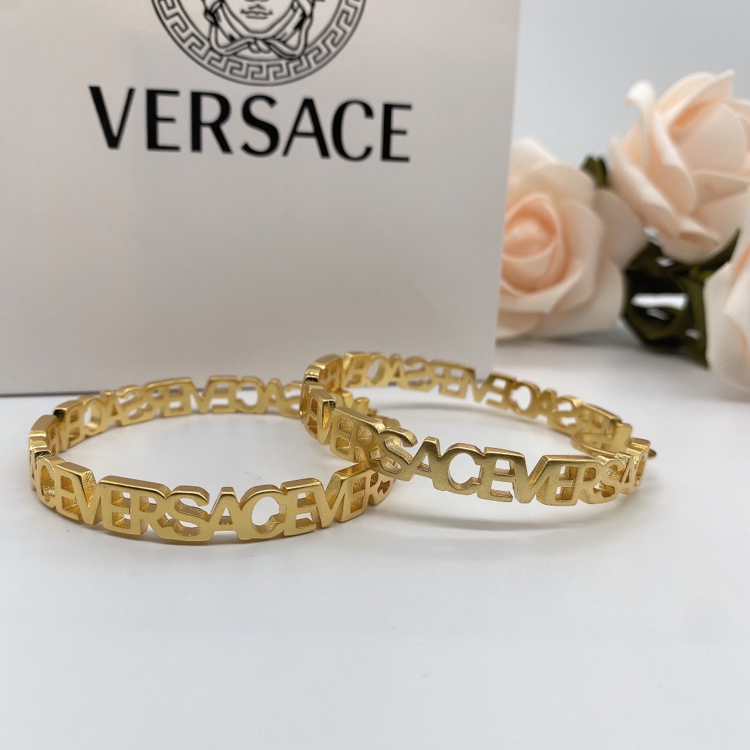 Versace Fendace Hoop Earrings - DesignerGu