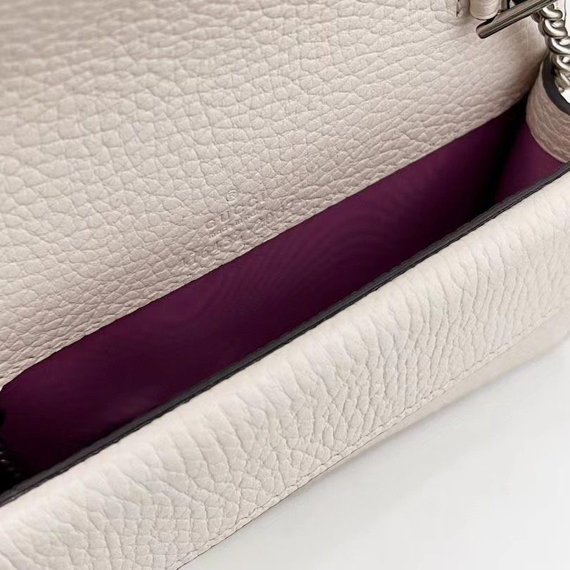 Gucci Dionysus Supermini Ivory Leather Shoulder Bag(16.5-10-4.5CM) - DesignerGu