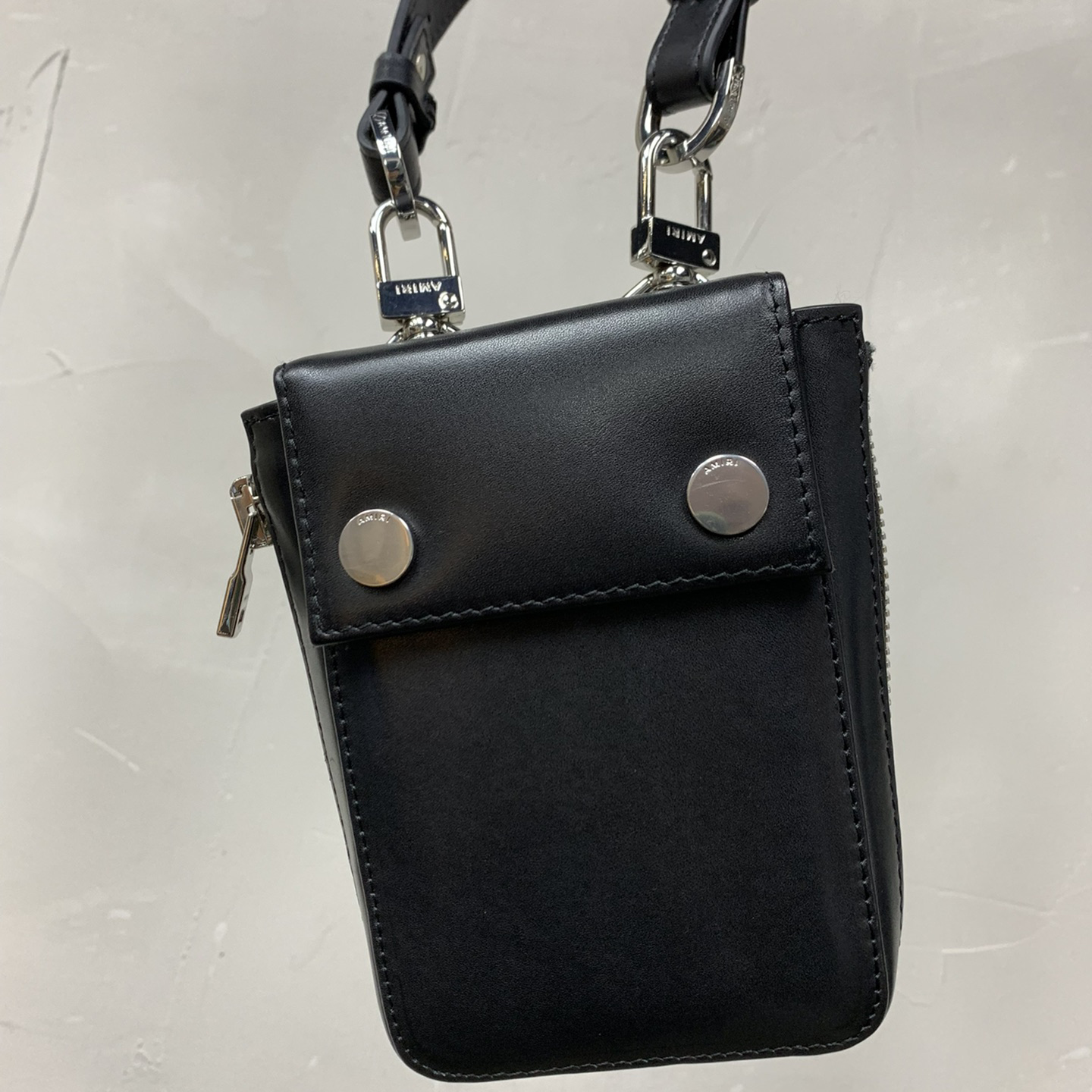 Amiri Black Leather Harness Bag - DesignerGu